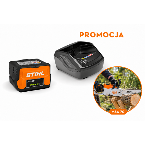 Zestaw startowy STIHL AK 30 S – akumulator AK 30 S + ładowarka AL 101